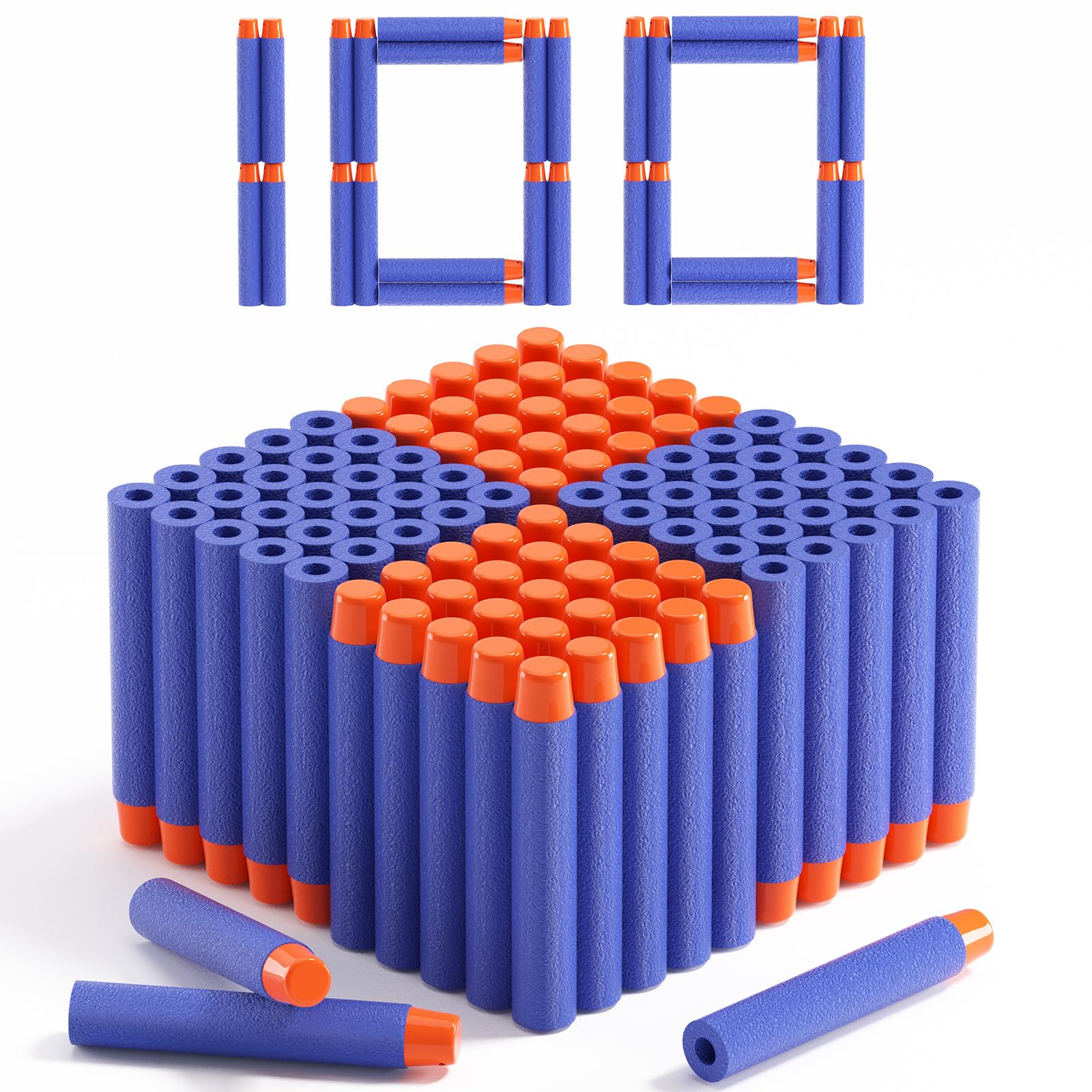 AMOSTING Nerf Elite 2.0 blue refill darts for compatible, safe backyard battles.