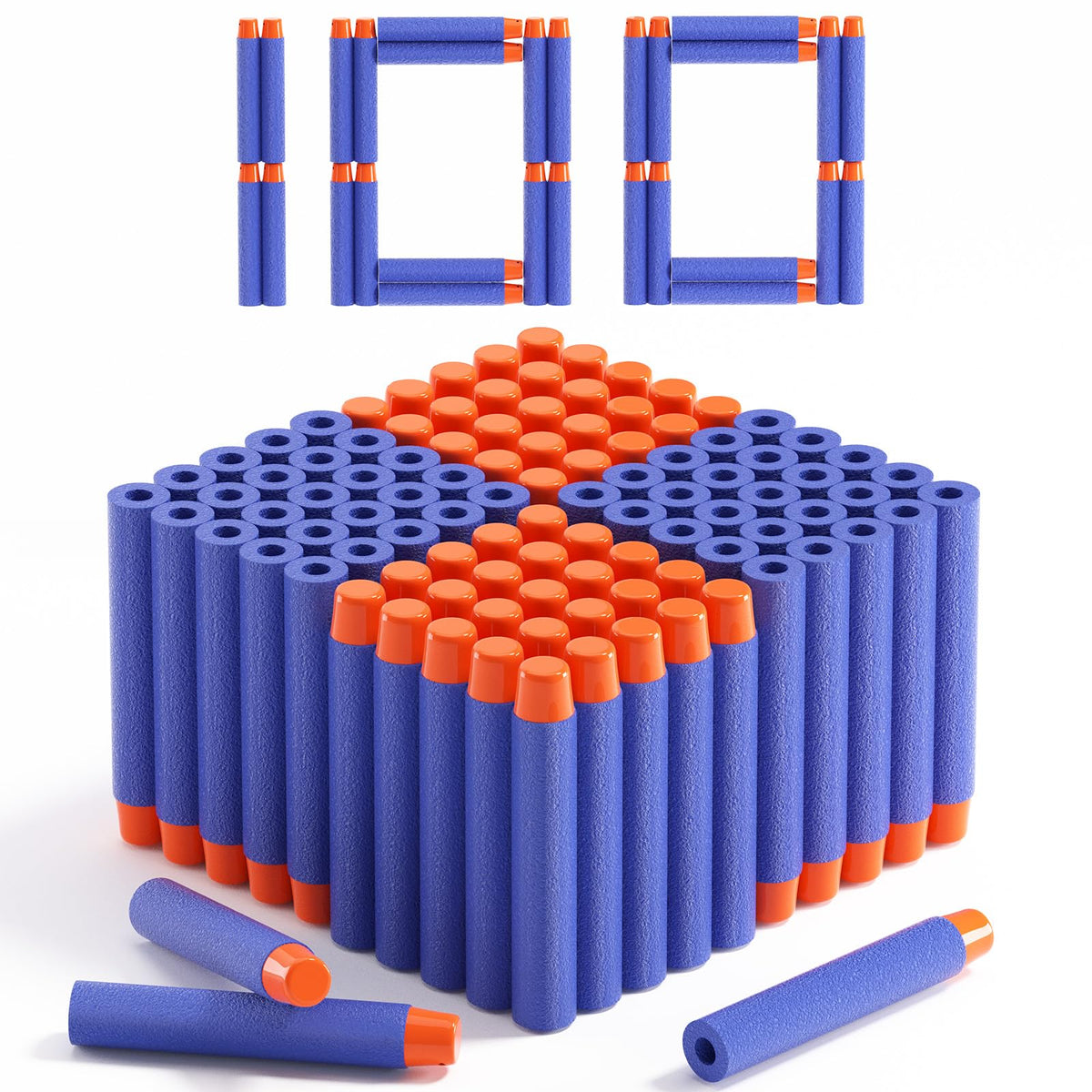 AMOSTING Nerf Elite 2.0 blue refill darts for compatible, safe backyard battles.