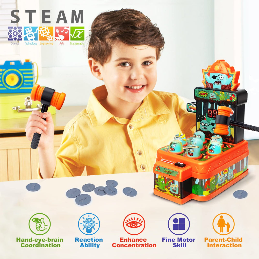 Amoyasite dual hammers for two-player action and shared excitement