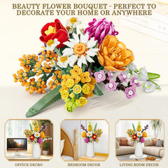 Amoyasite bouquet kit makes a thoughtful gift-ready decor piece.