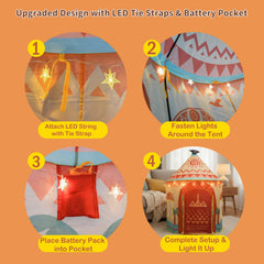 Amplov Breathable mesh windows keep air flowing during lively play.
