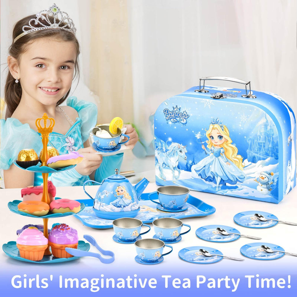 Amplov princess tea set desserts assortment brings colorful pretend desserts to life
