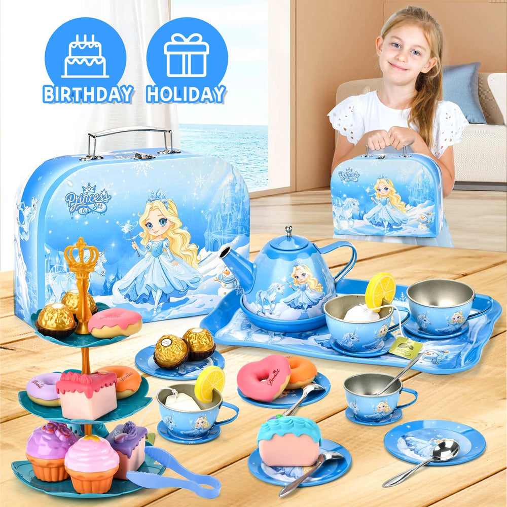 Amplov three-tier cake stand for display of pretend desserts