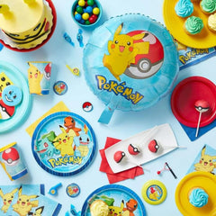 Amscan Pokemon party favors pack shown in vibrant colors