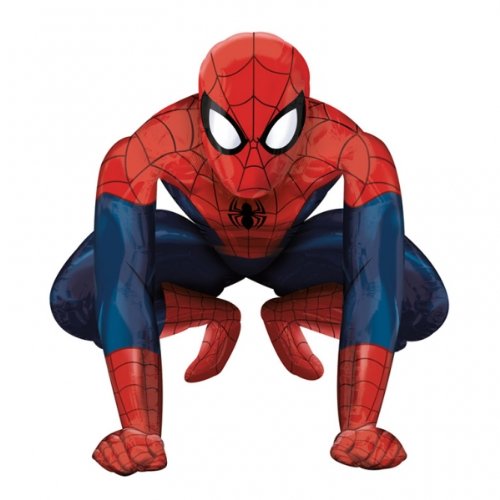 Amscan Spider-Man balloon with weighted bottom, steady display and easy staging.
