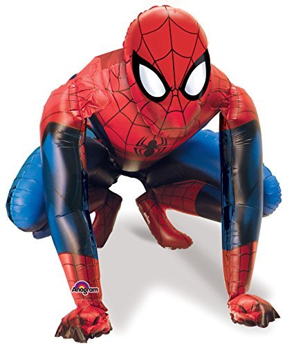 Amscan Spider-Man foil balloon, 36 inches, durable and reusable for future celebrations.