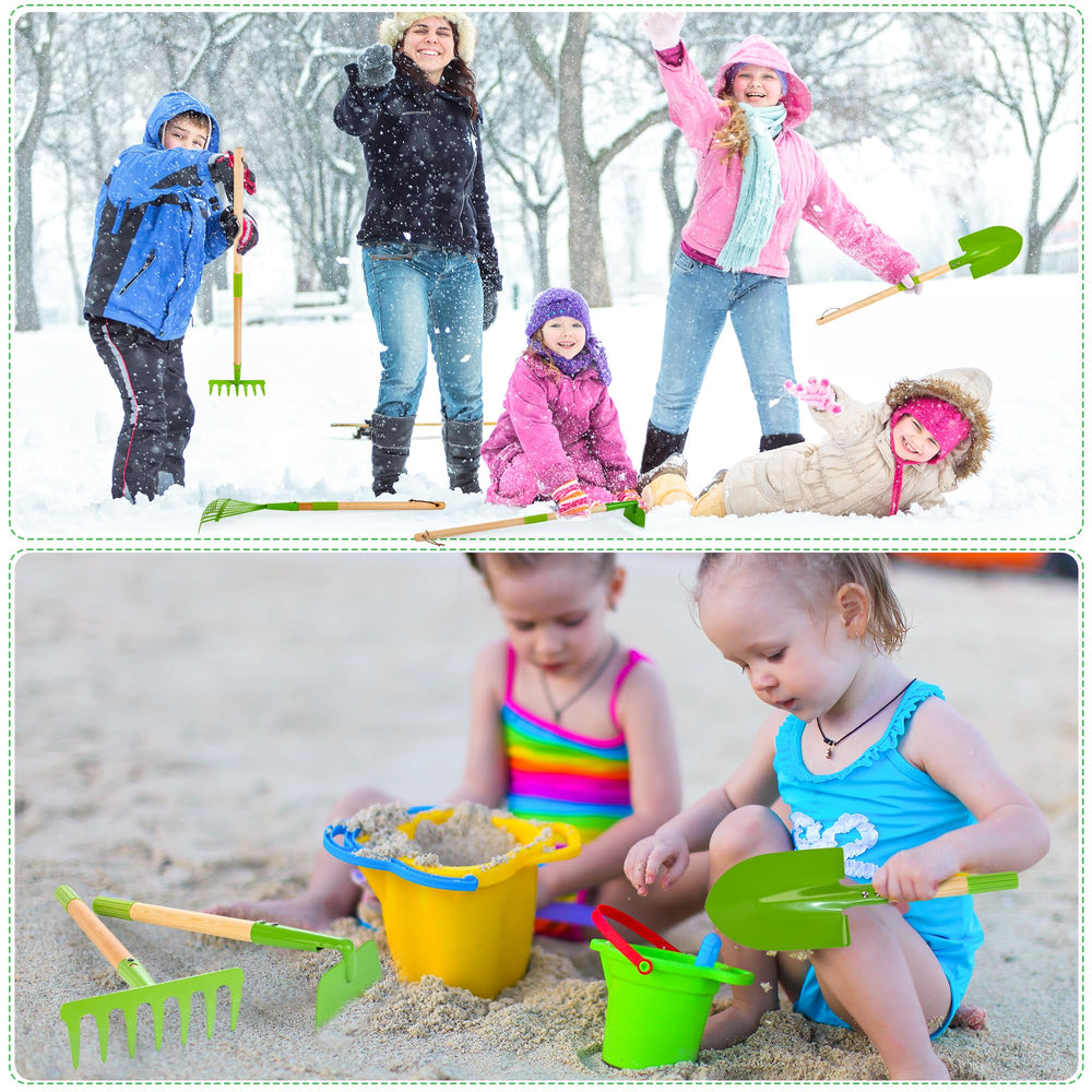Amtreen wooden handles provide comfy grip and durable use.