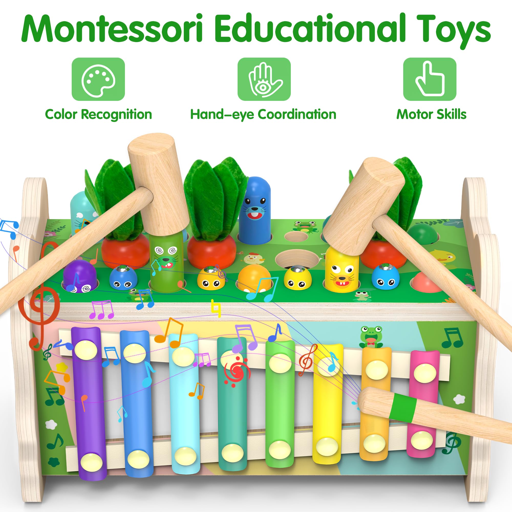 Amtreen xylophone play shot, encourages musical perception and rhythm