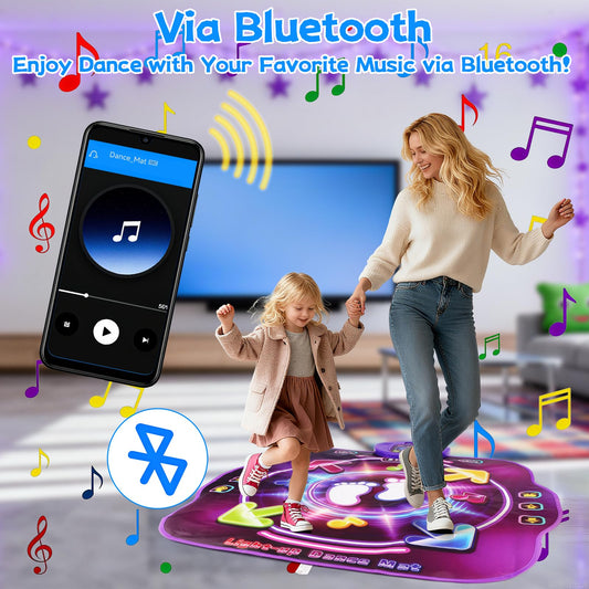 Amy & Benton dance mat Bluetooth pairing enables music from your phone