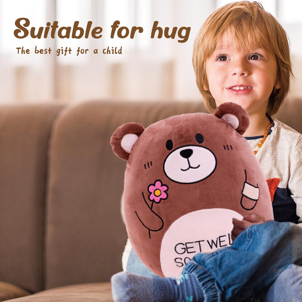 AmyToo Gift-ready Teddy Bear Pillow for kids’ comfort.