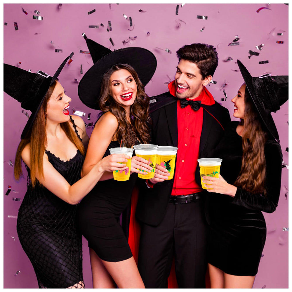 AMZFAVOR Transparent cups showcase designs while keeping drinks easy to identify.