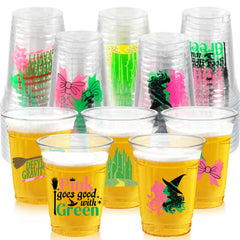 AMZFAVOR Witch-theme cups designs for magical parties and easy beverage identification.