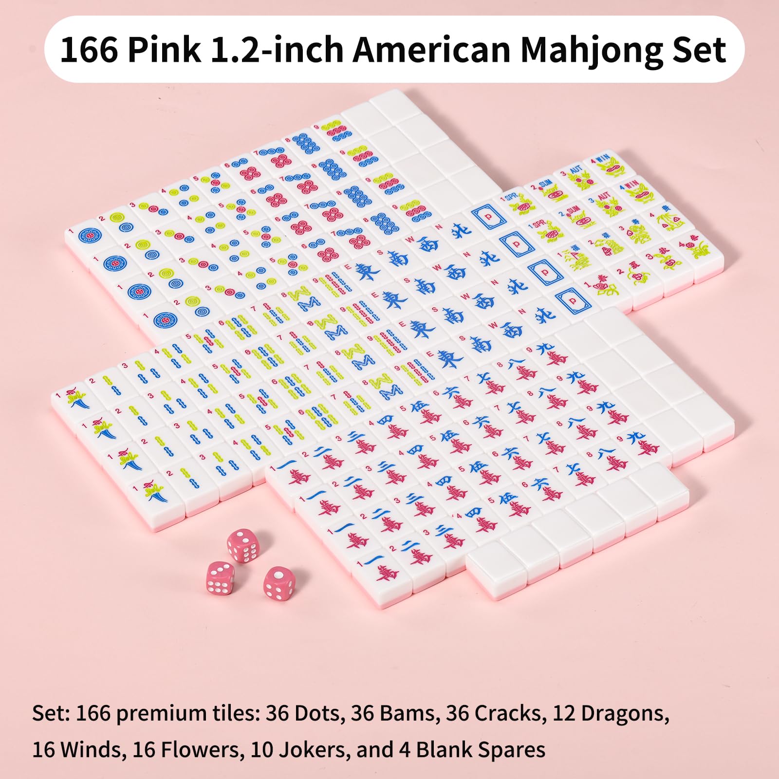 ANABIUP Mahjong game set box displaying complete set for easy unboxing.