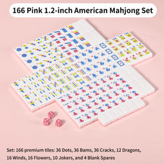 ANABIUP Mahjong game set box displaying complete set for easy unboxing.