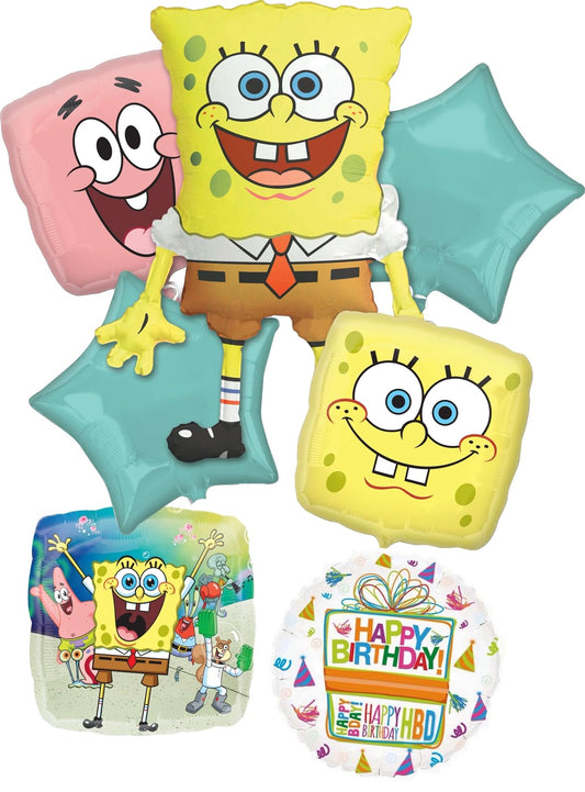 Anagram 28in SpongeBob foil balloon for a bold birthday centerpiece