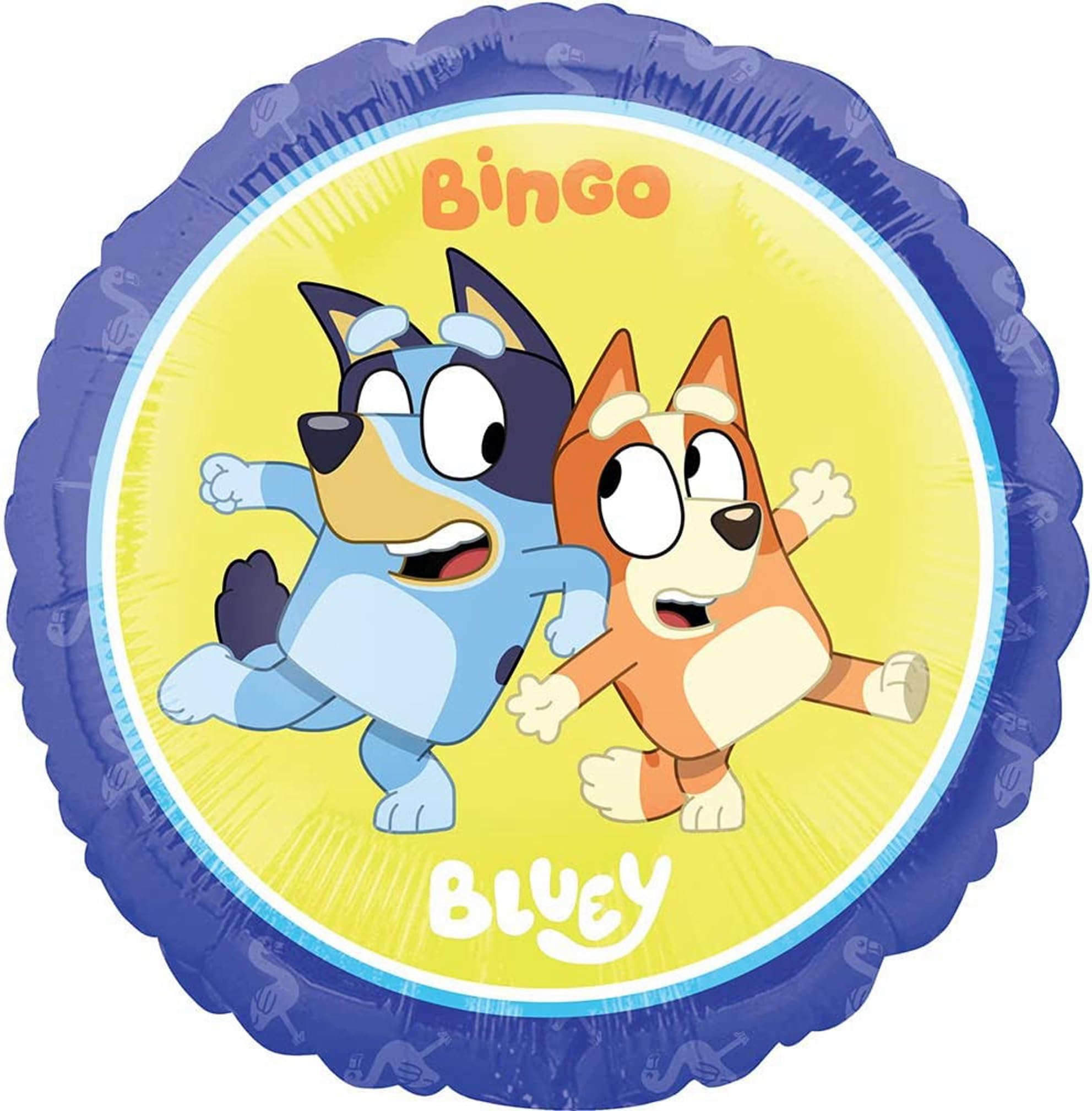 Anagram Bluey 17in round bluey foil balloon for celebratory accents