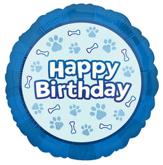Anagram Bluey paw print and bone 18-inch foil balloon