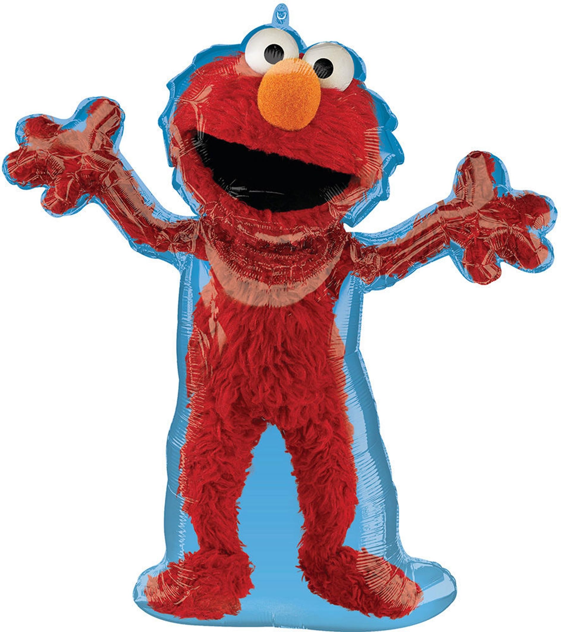 Anagram 32-inch Elmo foil balloon adds bold color to your birthday party décor.