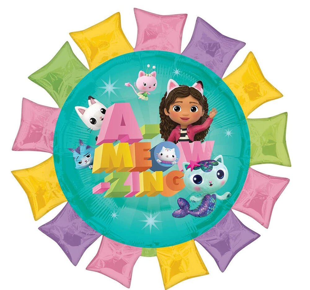 Anagram Gabby and Cats 27-inch foil balloon focal point