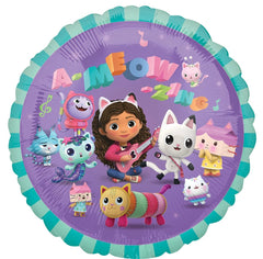 Anagram Gabby 18-inch foil balloons brighten the decor