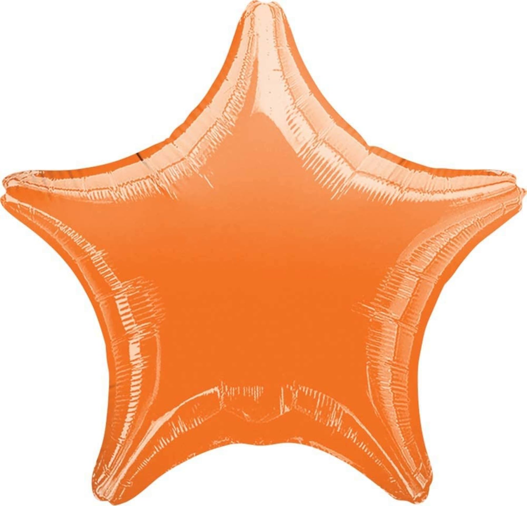 Anagram Monster Trucks 18in star orange foil balloon, vibrant accent for birthday decor.