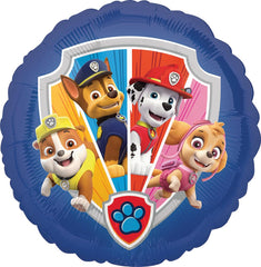Anagram Paw Pups 11-inch latex paw-print balloons complement the set with playful detail.