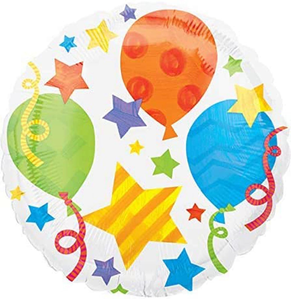Anagram Paw Pups red white star 19-inch foil balloon eye-catching party highlight