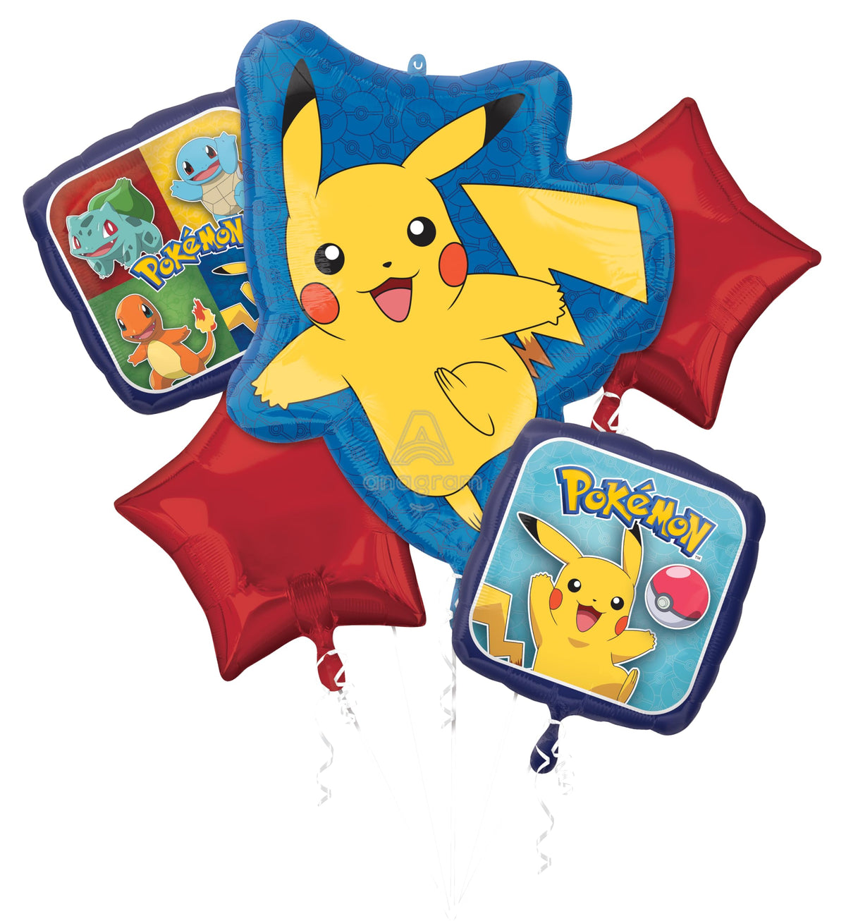 Anagram Pokémon Pikachu 27-inch foil balloon centerpiece for birthdays