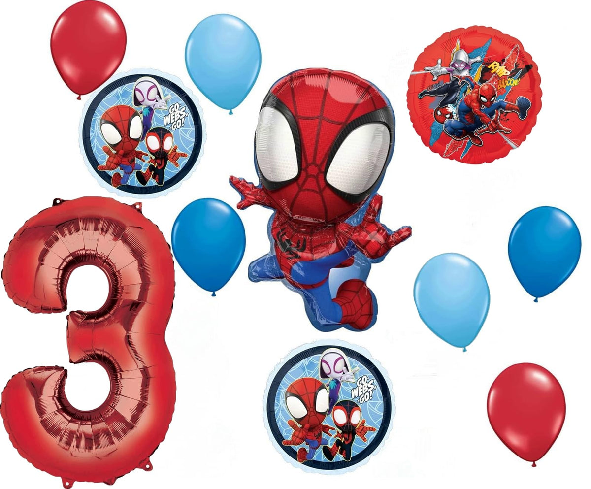 Anagram Spidey shape 29-inch foil balloon for superhero birthday celebrations