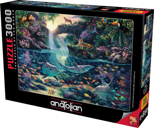 Anatolian Jungle Paradise puzzle pieces out for a satisfying interlock.