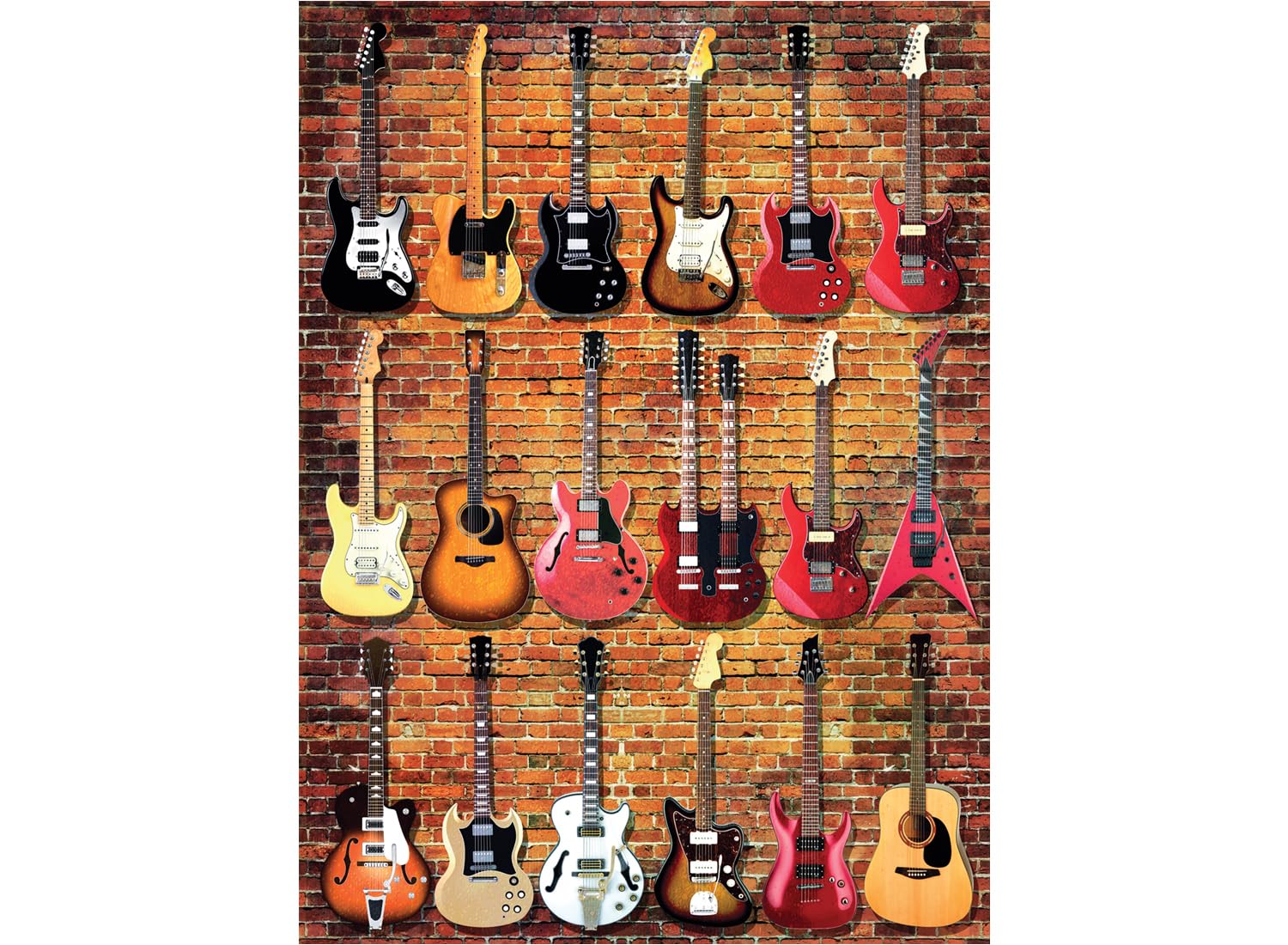 Anatolian Puzzle Guitar Collection 1000-piece box cover, vivid colors for engaging family time.