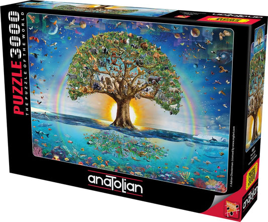 Anatolian Tree of Life puzzle assembled, ready for display and conversation starter