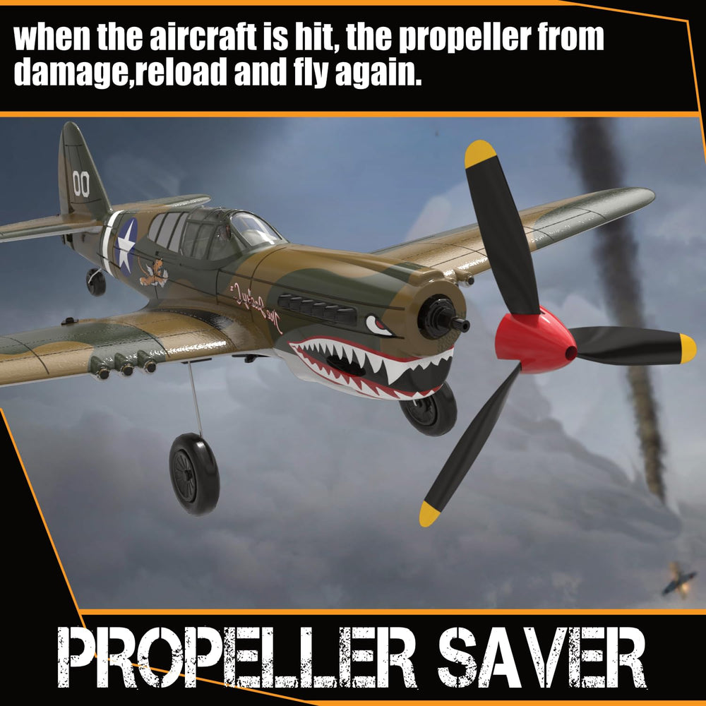 ANBURI RC Plane transmitter view emphasizing reliable 2.4GHz control