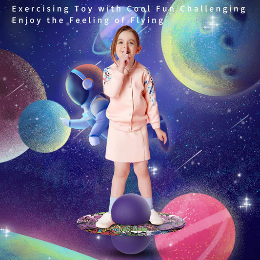 Anby Pogo Ball purple in action showcases bounce for coordination.
