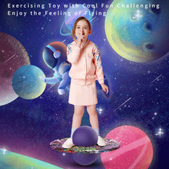 Anby Pogo Ball purple in action showcases bounce for coordination.