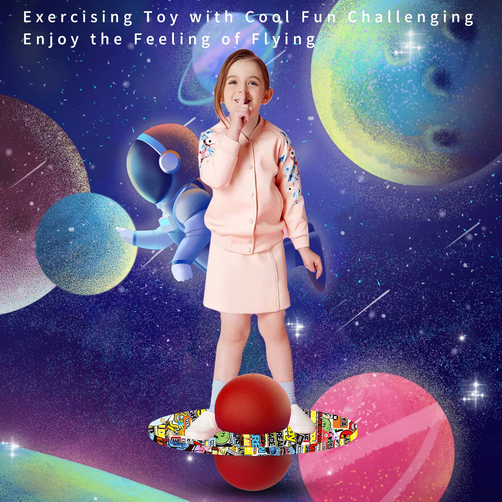 Anby Sun Pogo Ball in action demonstrates balance and coordination challenges.