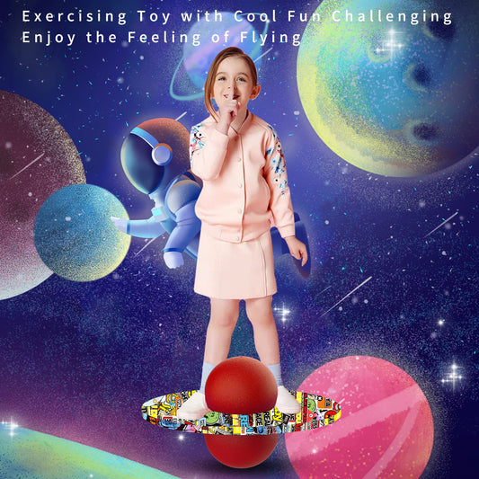 Anby Sun Pogo Ball in action demonstrates balance and coordination challenges.