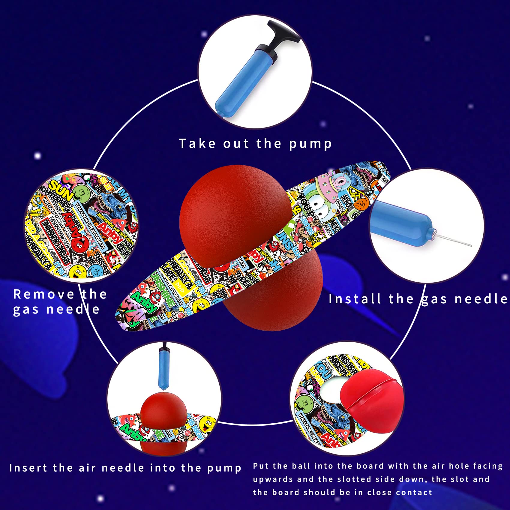 Anby Sun Pogo Ball storage and portability support on-the-go play.