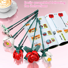 Ancesfun DIY Rose Bouquet assembly guide for all ages 6+.
