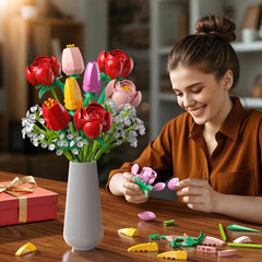 Ancesfun family activity building flowers together for creativity