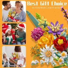 Ancesfun home office decor bouquet adds bright, maintenance-free ambiance