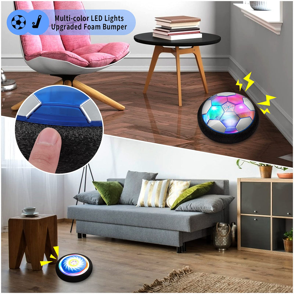 Ancesfun hover hockey ball with LED glow during night games