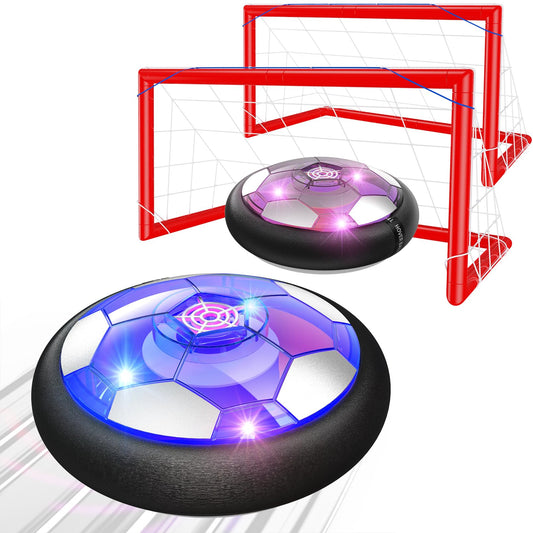 Ancesfun hover soccer ball set with front view for indoor play and easy setup