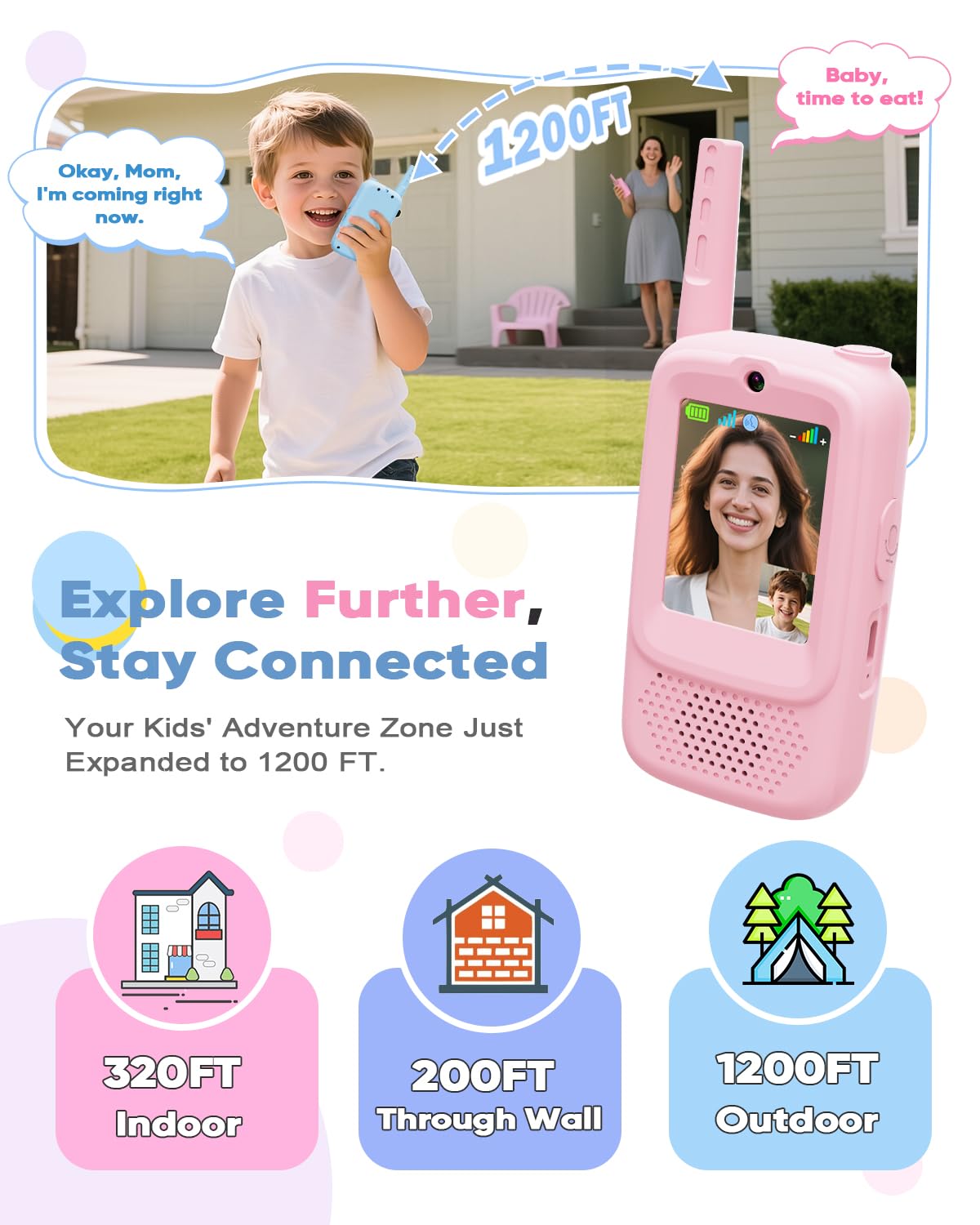 Anchioo kids walkie-talkies with voice FX modes unlocks creative role-play