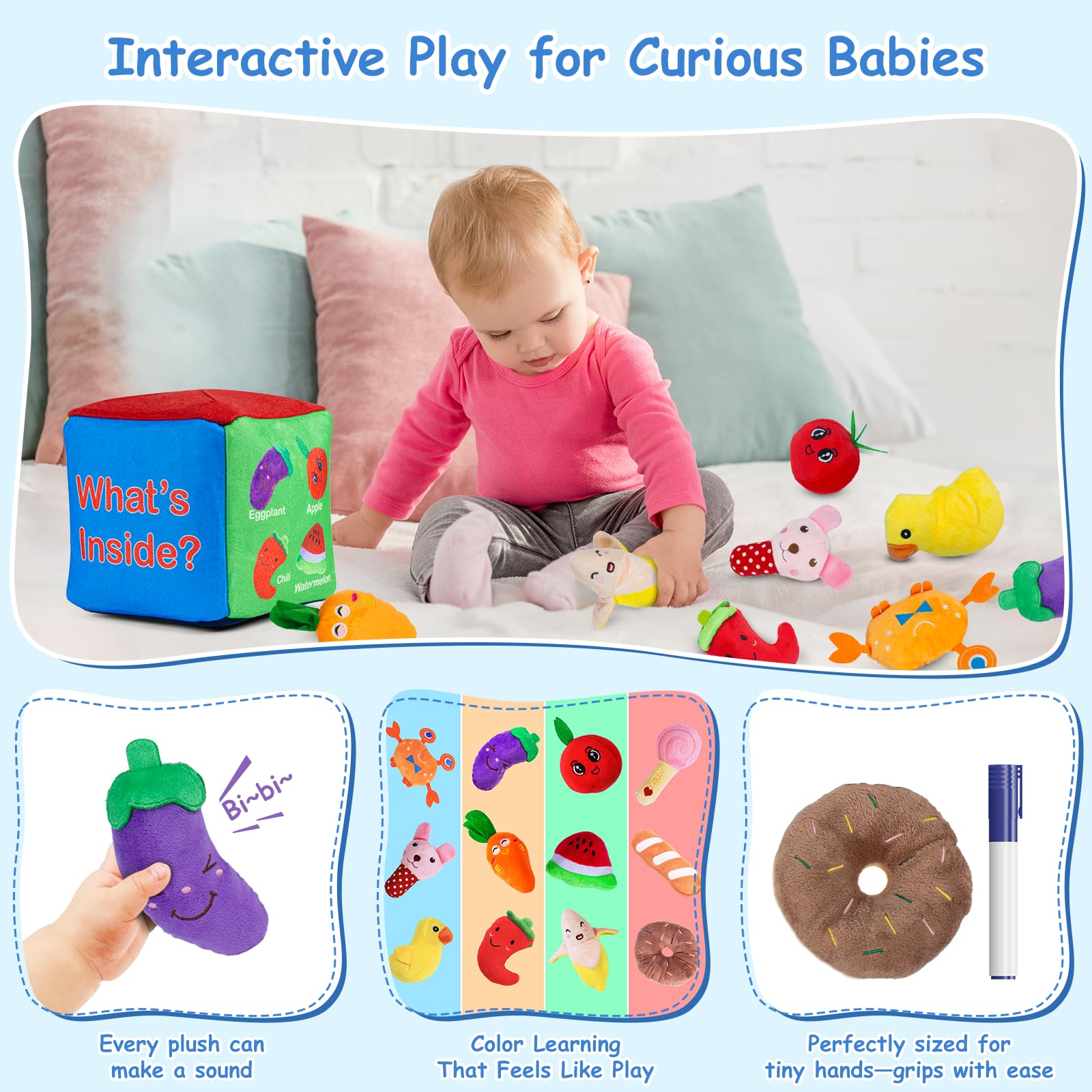 Ancitoy Montessori play setup promotes fine motor skills.