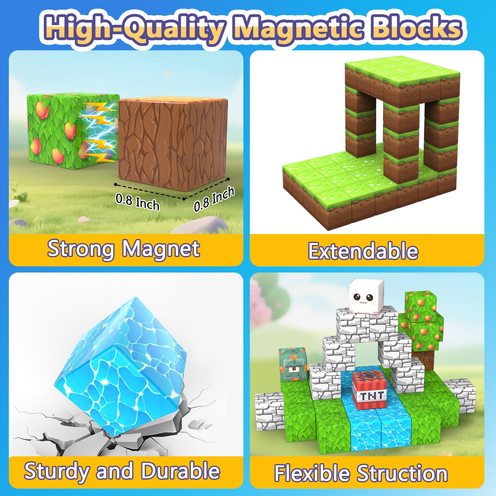 ANDENLEY magnetic blocks enhancing hand-eye coordination during play