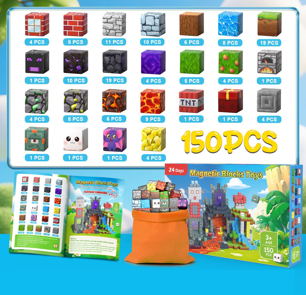 ANDENLEY magnetic blocks supporting tall tower stacking and hands-on exploration