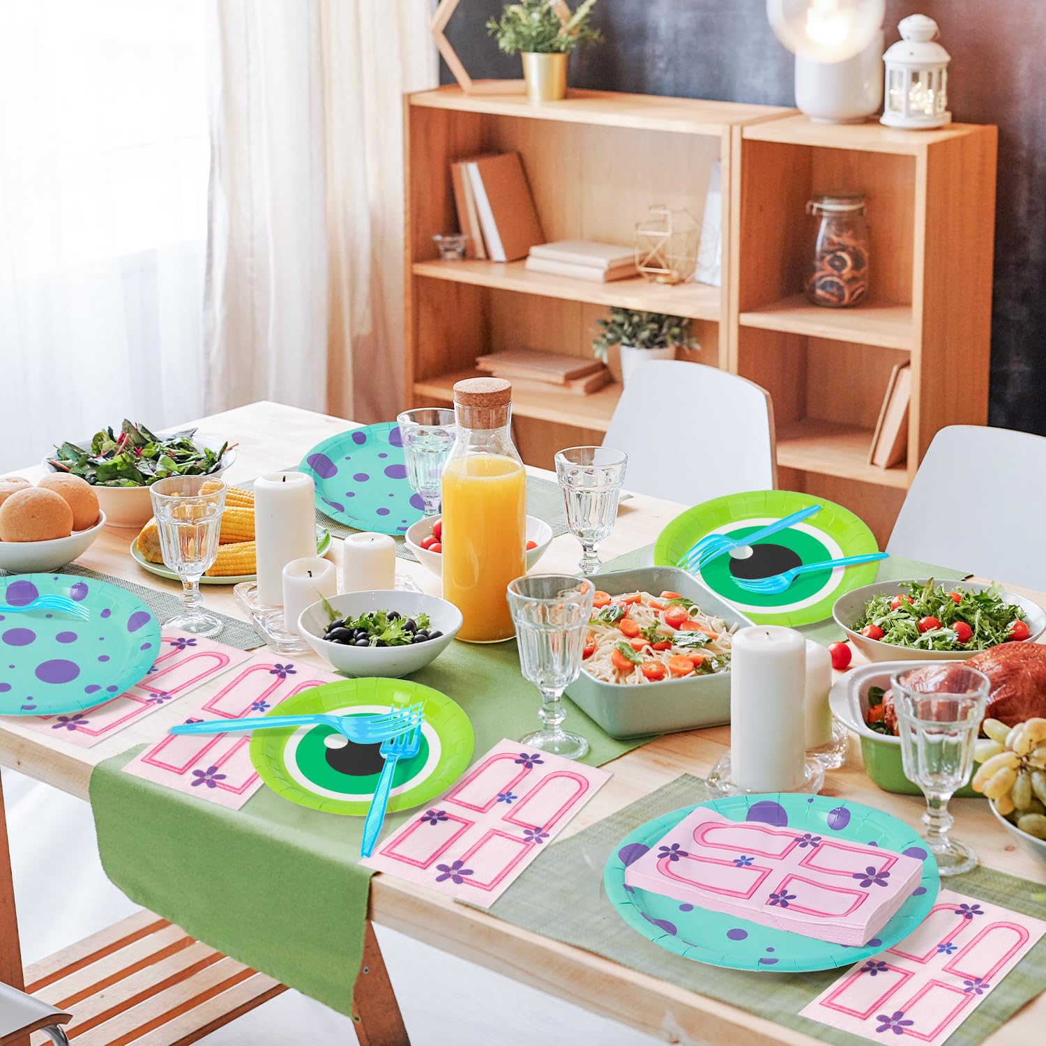 Andi Cppss monster-themed tableware adds party atmosphere