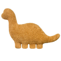 Andywoo dino chicken plush nuggets pillow close-up shows soft fabric for cozy hugs.