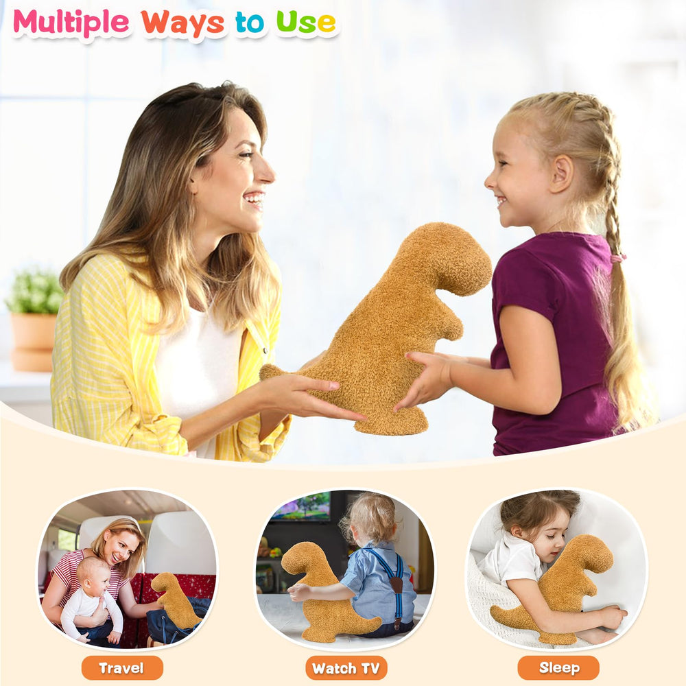 Andywoo Dino Nuggets Pillow Plush durable, keeps shape through hugs and adventures